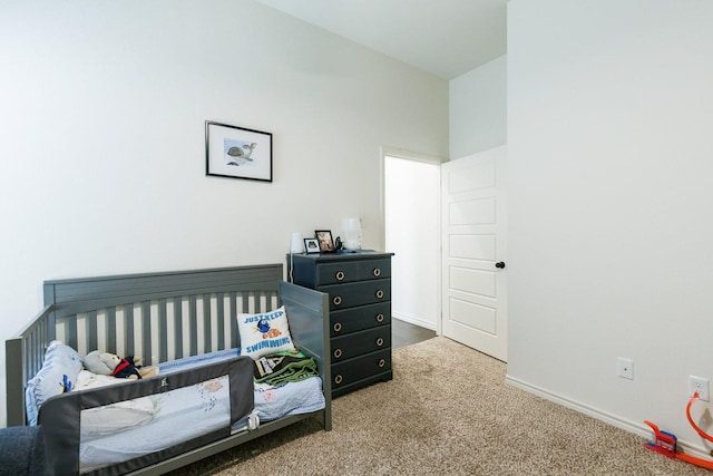 bedroom featuring carpet floors