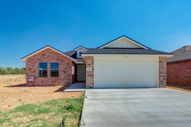 ranch-style house with a garage