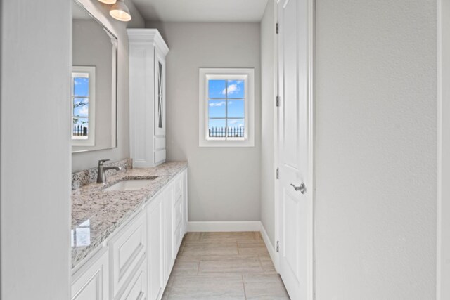 bathroom featuring vanity