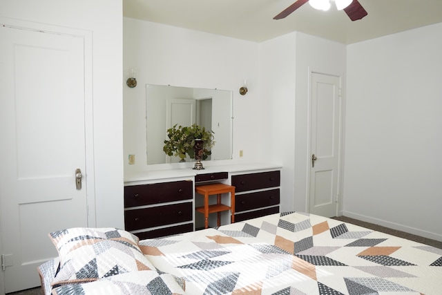 2007 25th St, Lubbock, TX 79411 - bedroom with ceiling fan
