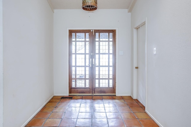 doorway featuring french doors