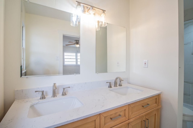 bathroom featuring vanity