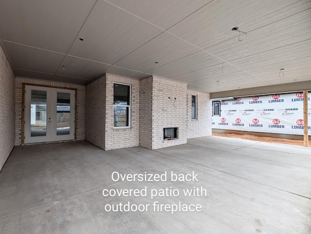 view of patio with french doors