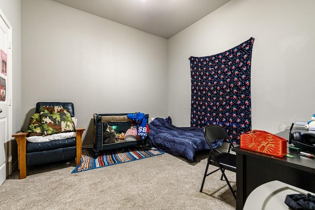 2541 137th St, Lubbock, TX 79423 - carpeted bedroom featuring vaulted ceiling