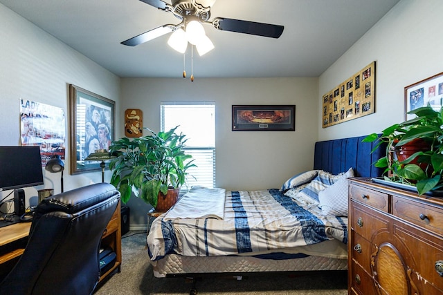 2541 137th St, Lubbock, TX 79423 - carpeted bedroom with ceiling fan