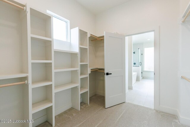 7450 55th St, Lubbock, TX 79407 - walk in closet featuring light carpet