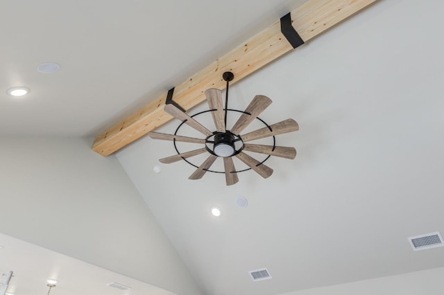 room details with beam ceiling