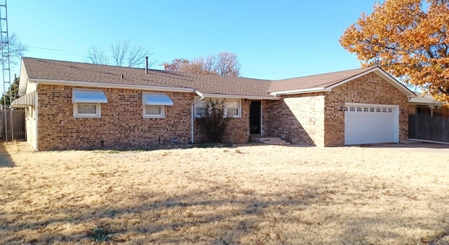 ranch-style house with a garage