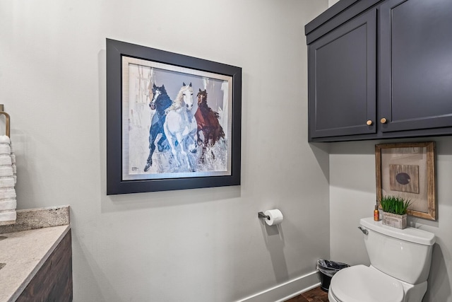 7733 46th St, Lubbock, TX 79407 - half bath with toilet and vanity