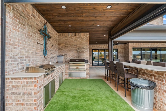 7733 46th St, Lubbock, TX 79407 - view of patio with exterior kitchen