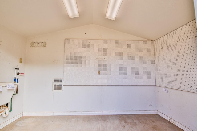 interior space with lofted ceiling