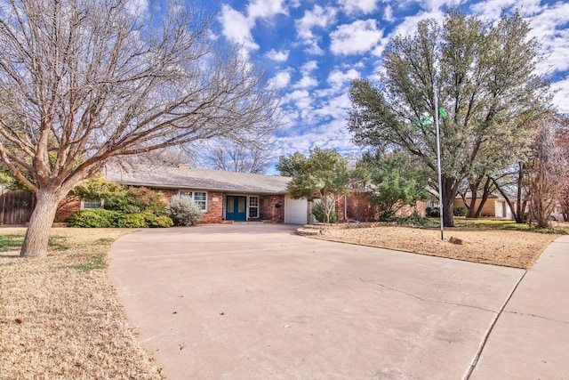 view of ranch-style house