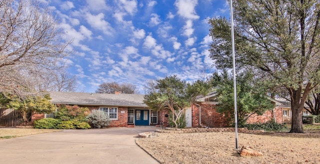 view of ranch-style house