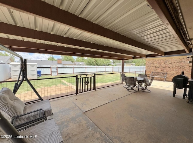 5442 14th St, Lubbock, TX 79416 - view of patio / terrace featuring outdoor dining area and area for grilling