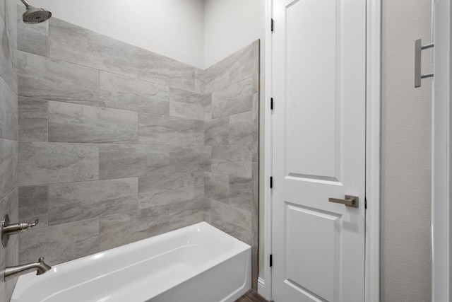 bathroom featuring bathtub / shower combination