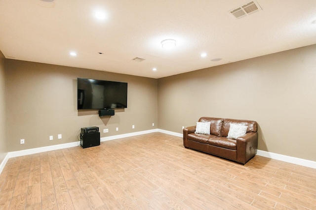 3709 156th St, Lubbock, TX 79423 - sitting room featuring light wood-type flooring and recessed lighting