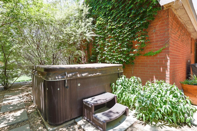 3709 156th St, Lubbock, TX 79423 - view of patio / terrace featuring a hot tub