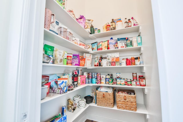 view of pantry