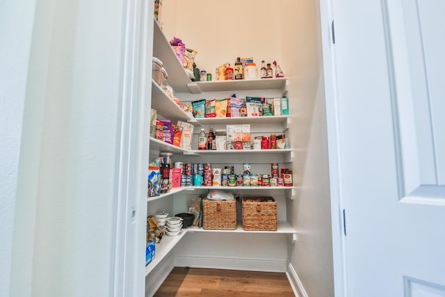 view of pantry