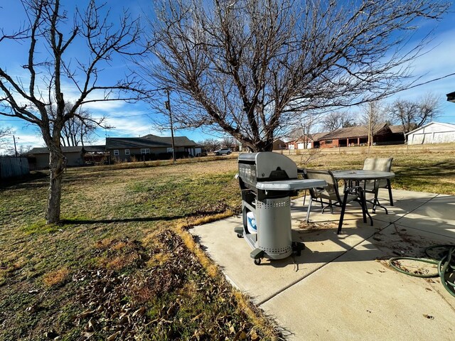 view of yard featuring a patio