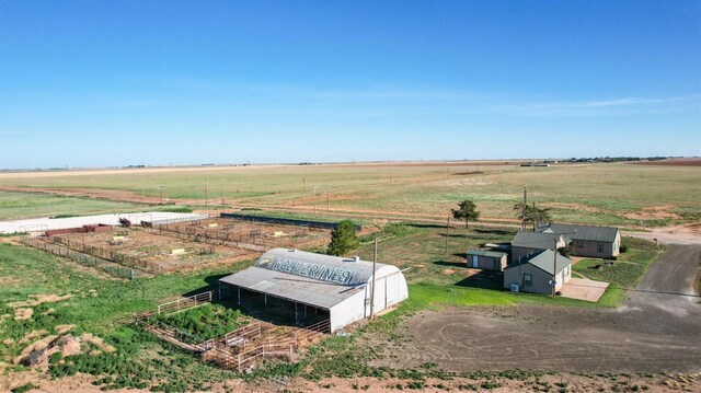 drone / aerial view featuring a rural view