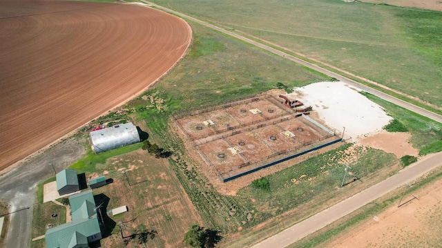 aerial view with a rural view