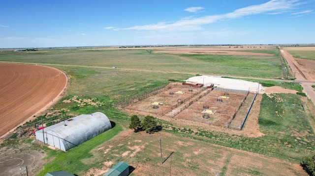 bird's eye view featuring a rural view