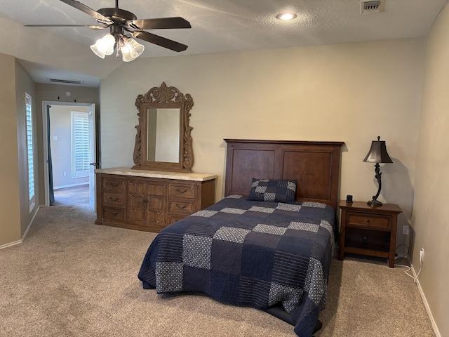 1 Squaw Ln, Ransom Canyon, TX 79366 - bedroom featuring light carpet and a ceiling fan