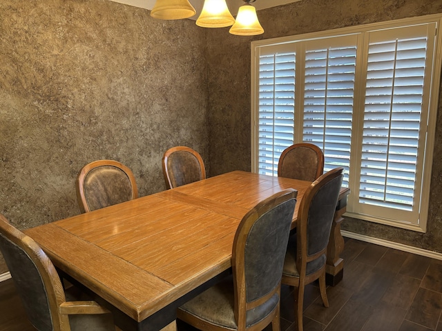 1 Squaw Ln, Ransom Canyon, TX 79366 - dining area featuring wood finished floors and baseboards