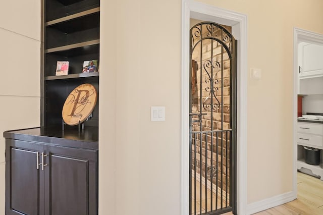 interior space featuring hardwood / wood-style flooring