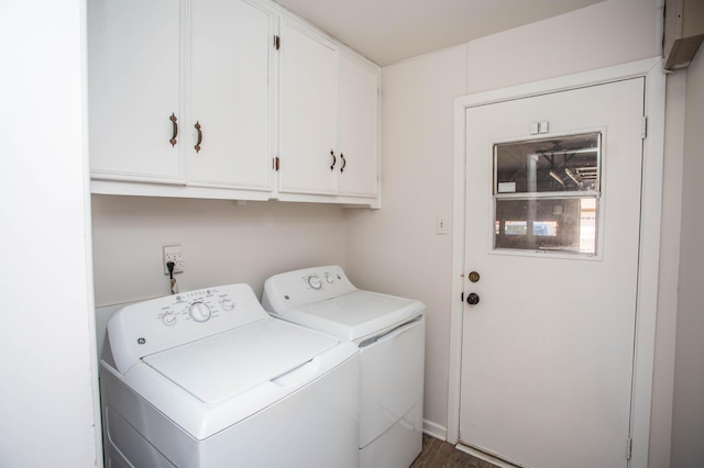 5303 46th St, Lubbock, TX 79414 - laundry area with washer and dryer and cabinet space