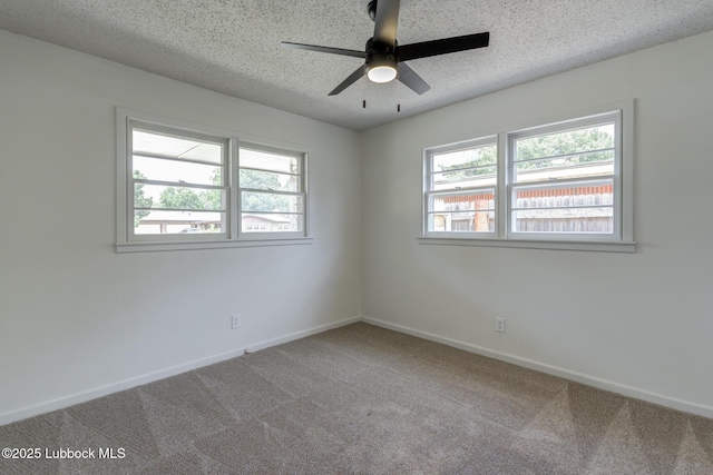 4013 48th St, Lubbock, TX 79413 - carpeted spare room featuring a textured ceiling and ceiling fan