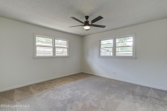 4013 48th St, Lubbock, TX 79413 - carpeted empty room featuring ceiling fan and a textured ceiling