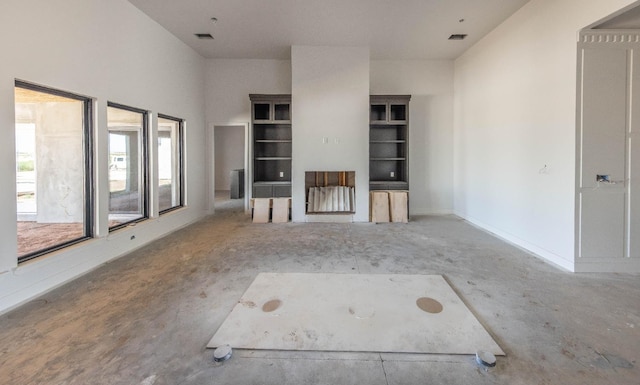 view of unfurnished living room