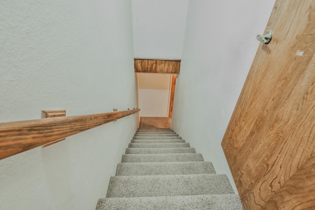 view of stairway