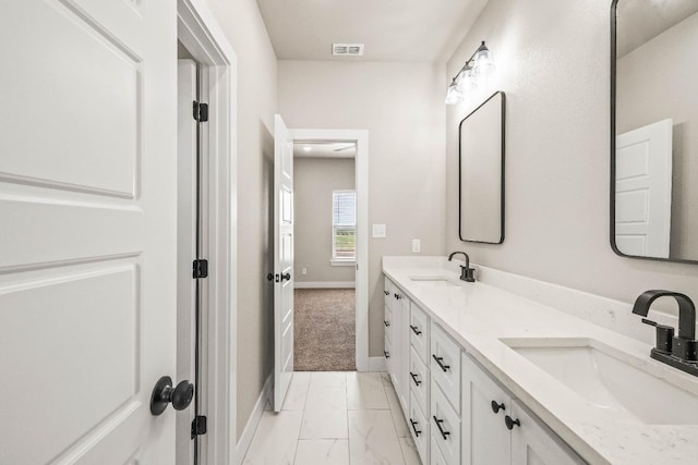 bathroom featuring vanity