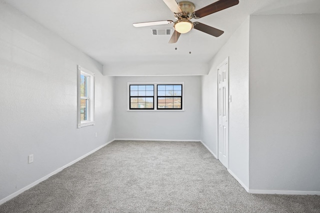 5217 45th St, Lubbock, TX 79414 - spare room featuring carpet, ceiling fan, and baseboards