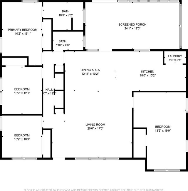 5217 45th St, Lubbock, TX 79414 - room layout
