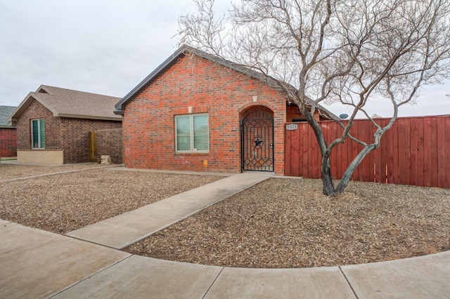 view of front of home