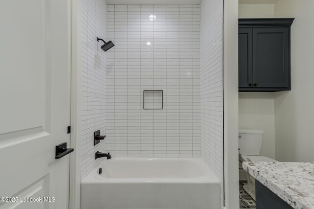 7726 46th St, Lubbock, TX 79407 - full bath with shower / bath combination and vanity