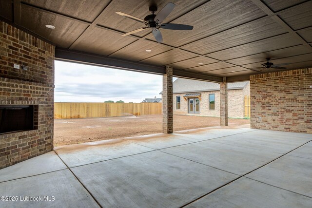 7726 46th St, Lubbock, TX 79407 - view of patio / terrace featuring ceiling fan