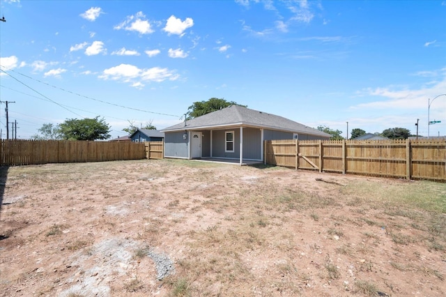 view of back of property