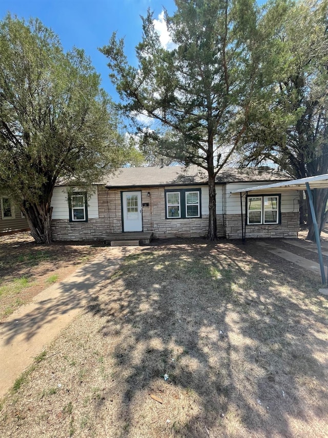 view of ranch-style house