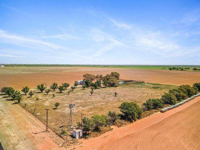 bird's eye view featuring a rural view