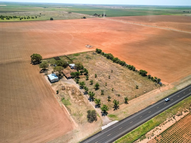 drone / aerial view featuring a rural view