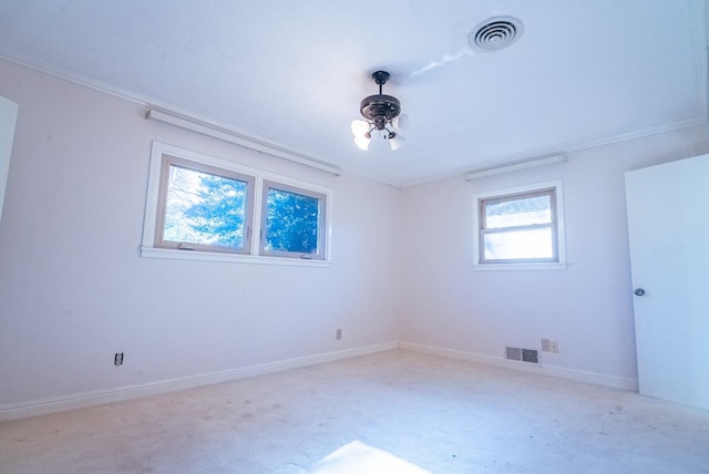 view of carpeted empty room