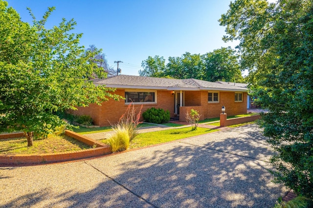 view of ranch-style home