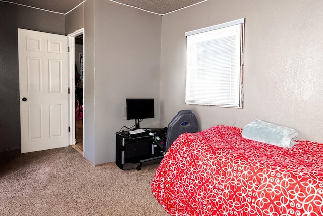 bedroom with carpet floors