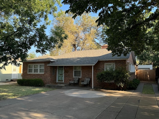 view of ranch-style home