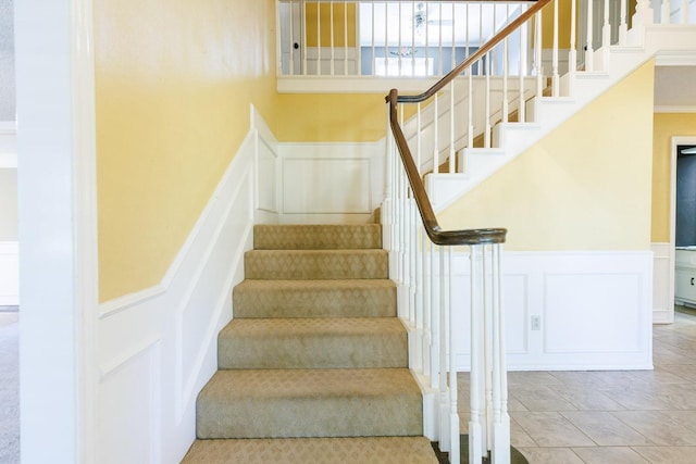 view of stairs